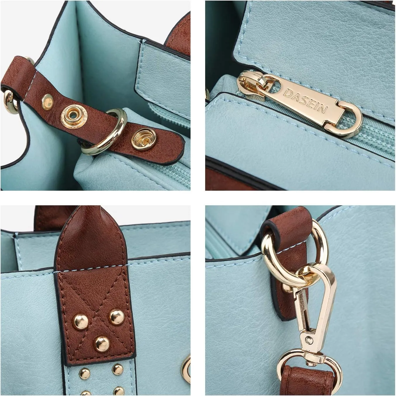 Dasein Purses Handbags for Women Tote Wallet Set Top Handle Satchel Shoulder Hobo Bag 3pcs