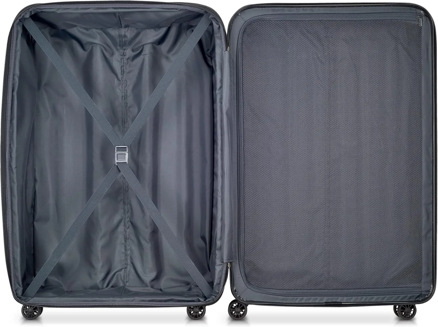 Delsey Luggage Aero 2 Piece Set (19"/29") Spinner Suitcase (Charcoal)