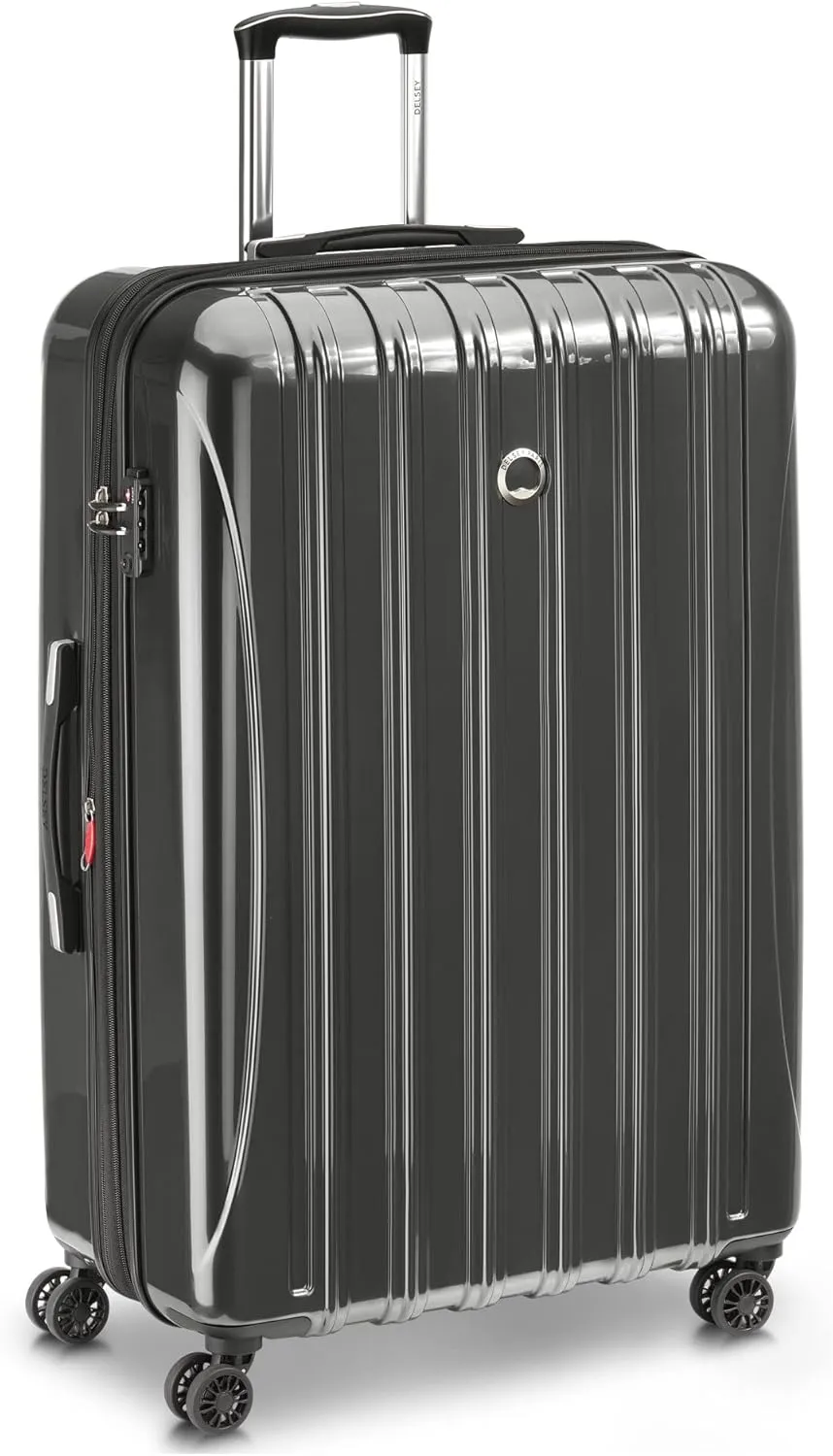 Delsey Luggage Aero 2 Piece Set (19"/29") Spinner Suitcase (Charcoal)