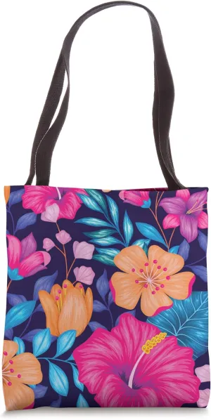 Design Gift Beautiful Pattern Floral Colorful Blossom Deco Tote Bag