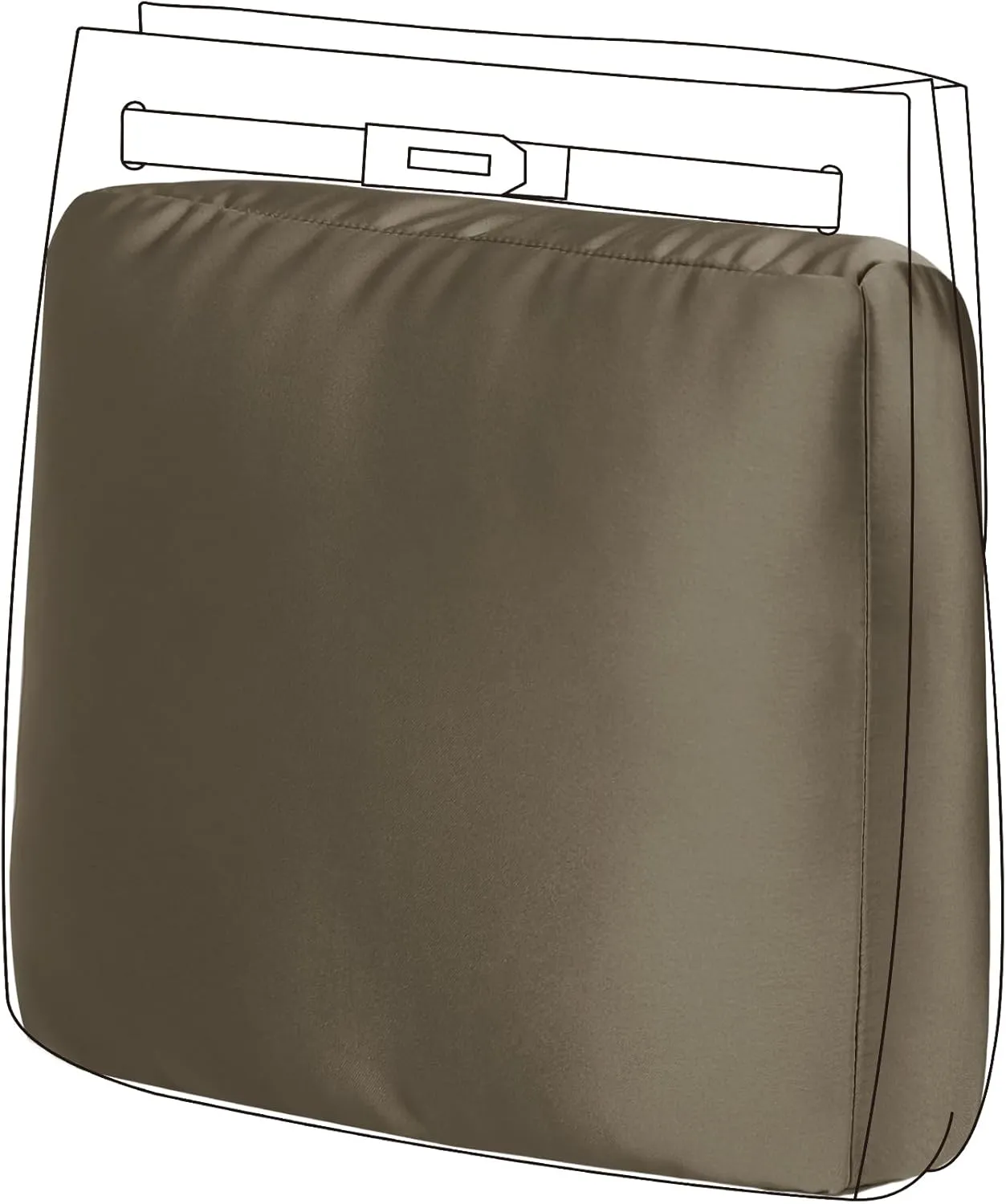DGAZ Purse Pillow Insert for Hermes So kelly bags, Memory Foam, Silky Pillow Shaper for Luxury Handbags(Etoupe Grey,So kelly 26)