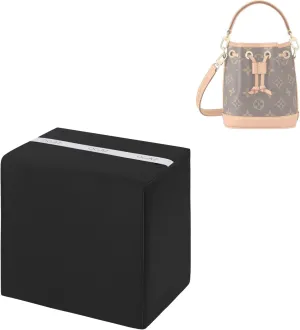 DGAZ Purse Pillow Insert for LV Nano Noe bags, Memory Foam, Silky Pillow Shaper for Luxury Handbags(Black,Noe BB)