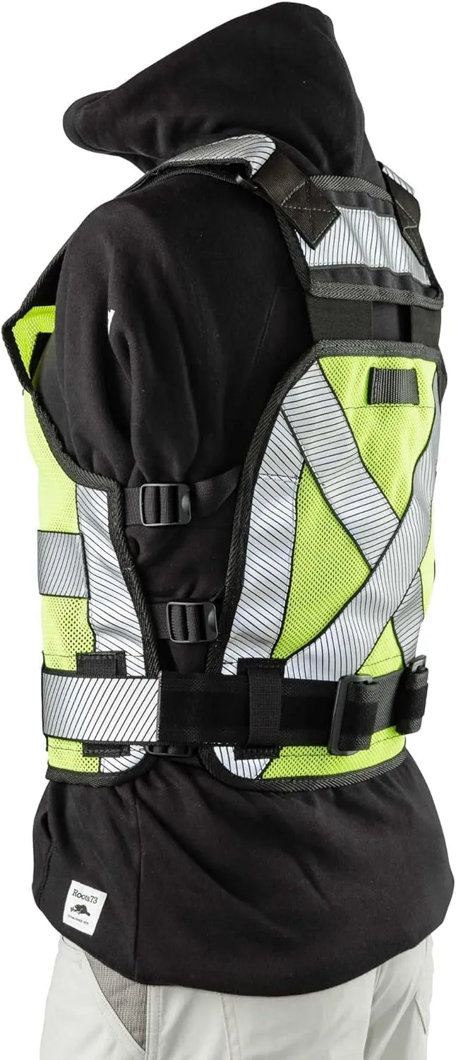 Diamondback Hi-Viz 701 Tool Vest - Safety Tool Vest for Carpenters, Roofers & Electricians
