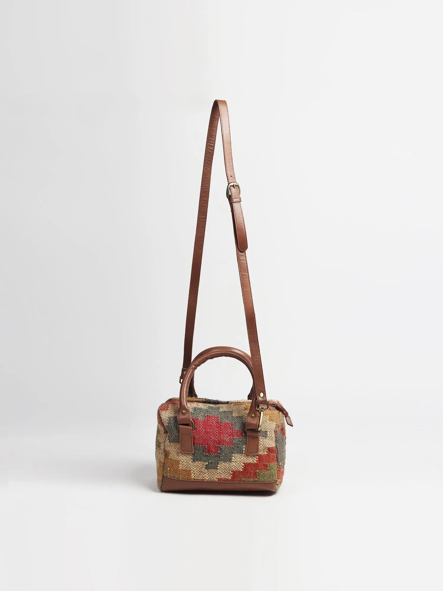 DIGILENT - KILIM & LEATHER DUFFLE BAG