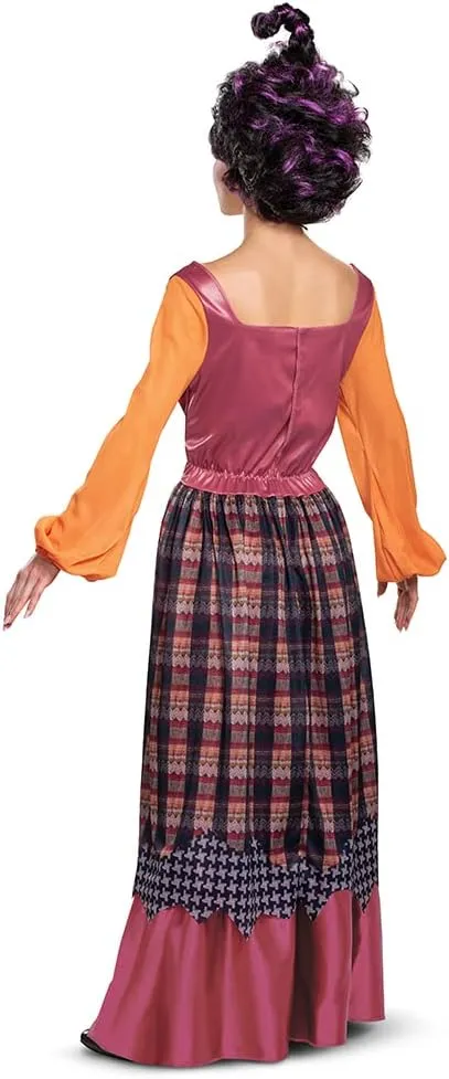 Disguise womens Mary Sanderson Costume, Deluxe Official Disney Hocus Pocus Costume Mary Dress