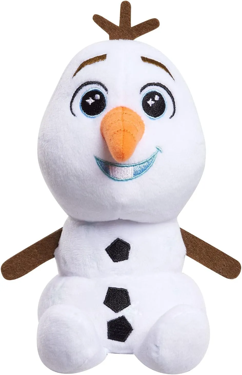 Disney Frozen Talking 9.5 Inch Small Plush Toy, Olaf, Stuffed Toy Snowman