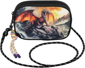 Dragon Rocky Crossbody Bags for Women Cell Phone Purses Women's Shoulder Handbag Wallet Purse with Rope Pendant