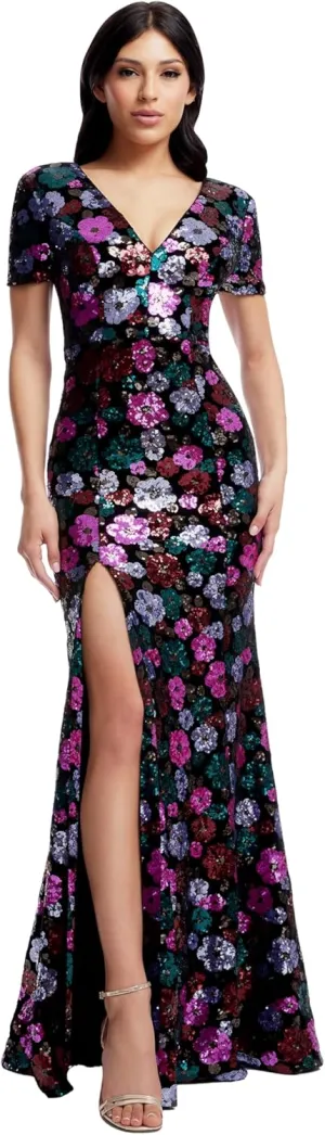 Dress the Population Women's Karla Mermaid Maxi Dress