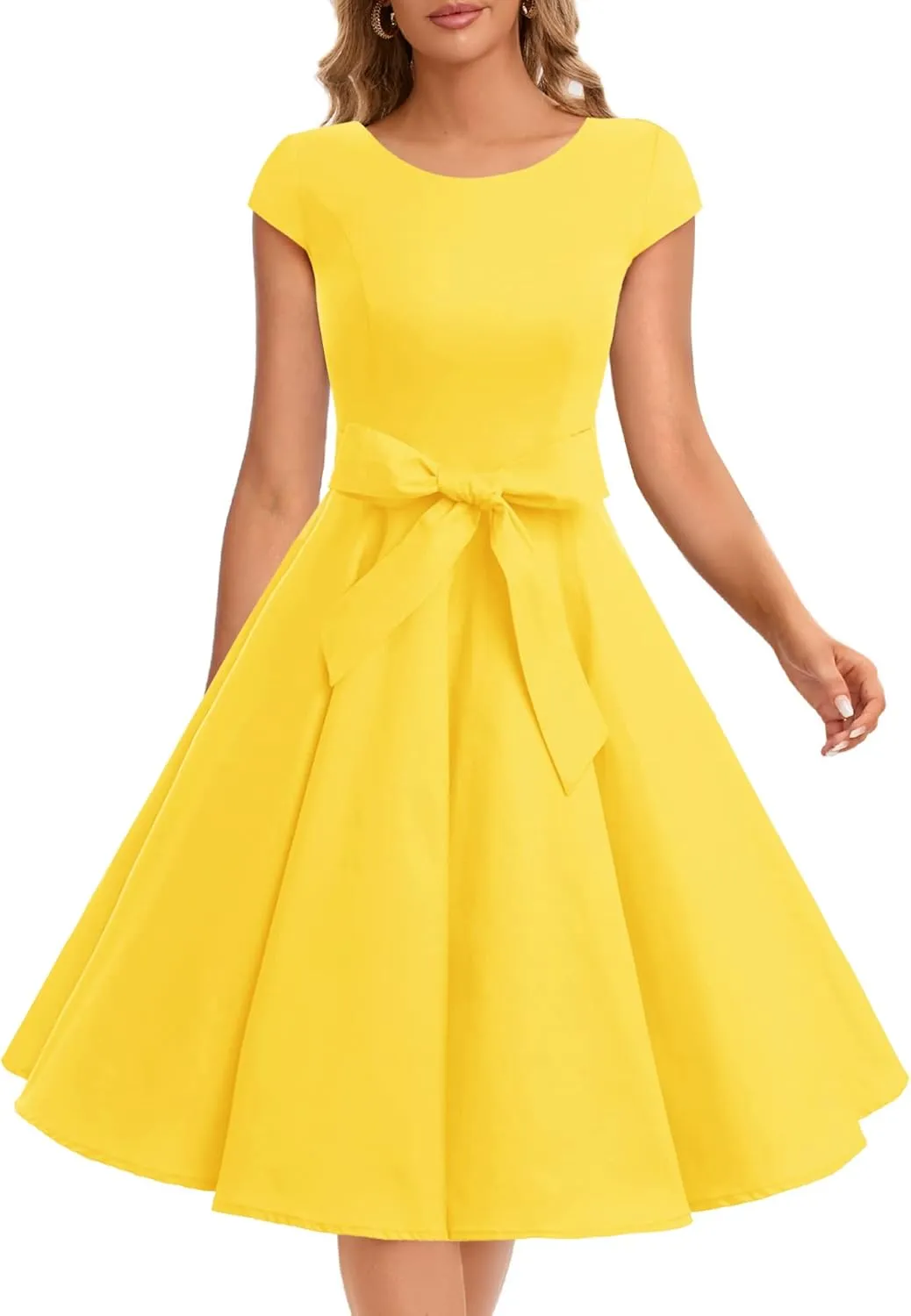 Dressystar Women's Vintage Cocktail Party Dress 1950s Retro Rockabilly Prom Dresses