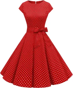 Dressystar Women's Vintage Cocktail Party Dress 1950s Retro Rockabilly Prom Dresses