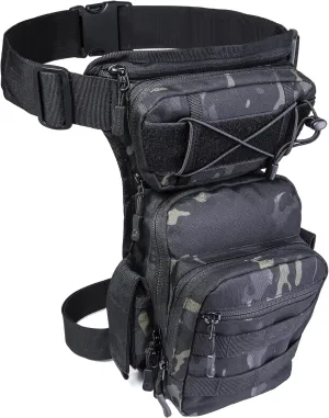 Drop Leg Bag Tool Fanny Thigh Pack Leg Rig Military Motorcycle Camera Utility Pouch (dark brown), common