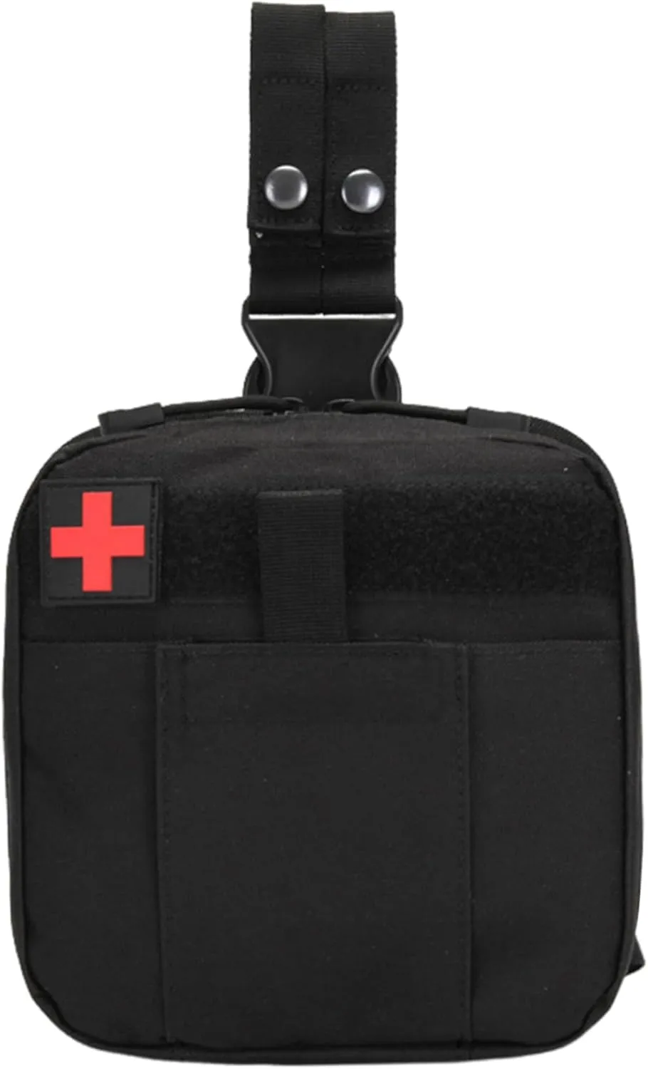 Drop Leg Pouch, Drop Leg Bag Tactical Zipper Drop Leg Pouch Portable Medical Drop Pouch with Adjustable Strap Multi-Purpose First Aid Waist Pack Thigh Bag for Camping Hiking, Leg Tool Pouch
