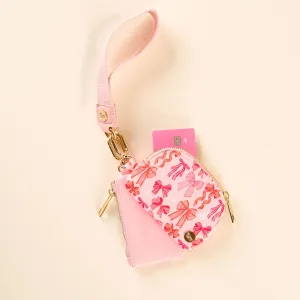 Dynamic Duo Pouch Wristlet Blushing Bows