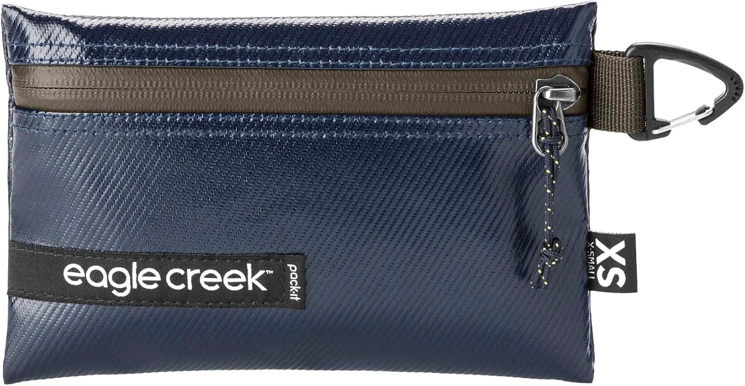 Eagle Creek Pack-It Gear Pouch Protective Travel Bag Organizer for Heavy Tools or Wet Gear - Ultra-Durable Water-Resistant 900D Poly Twill with Secure Zipper, Rush Blue - X-Small