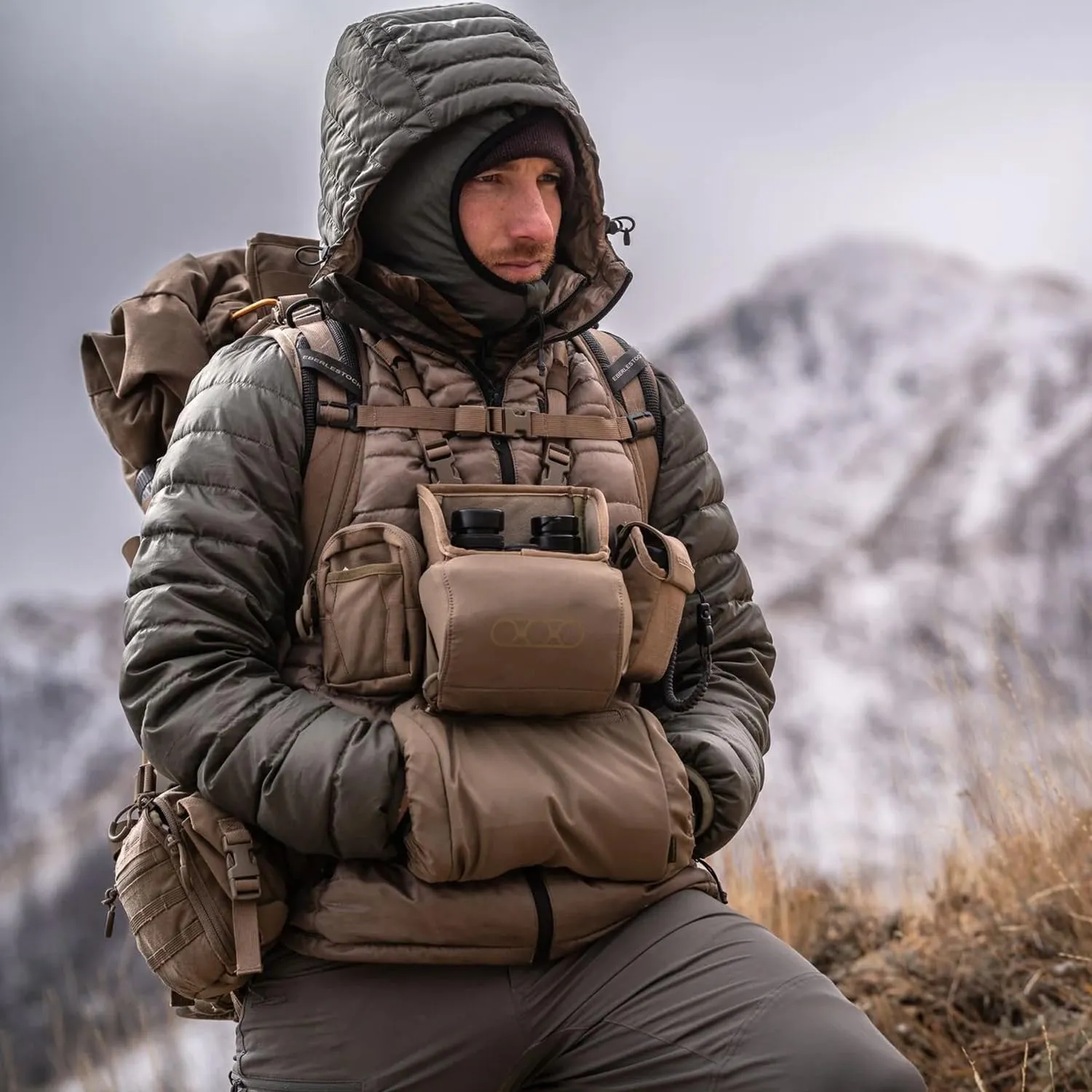Eberlestock Recon Modular Bino Pack - Advanced Binocular Harness System with Customizable Attachments - Mountain - Small