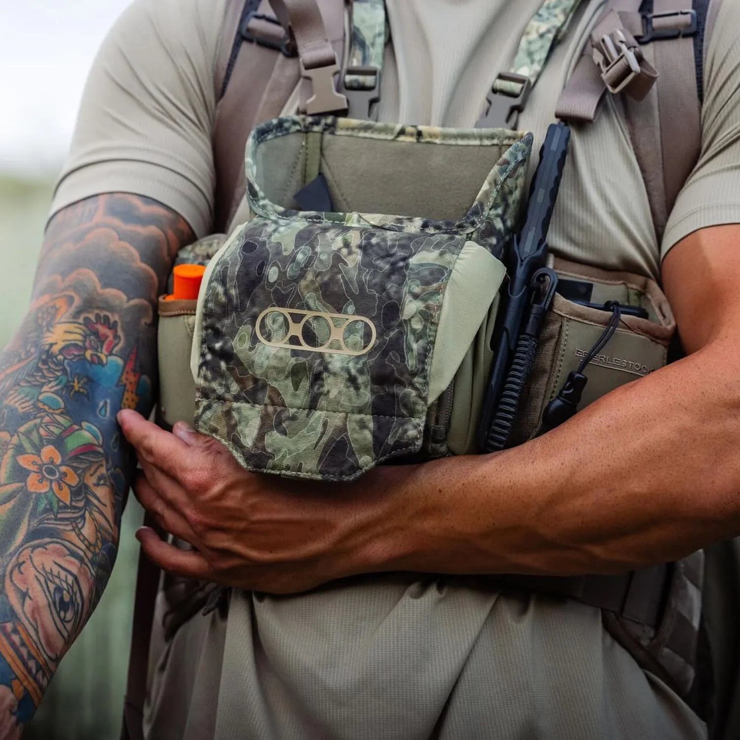 Eberlestock Recon Modular Bino Pack - Advanced Binocular Harness System with Customizable Attachments - Mountain - Small