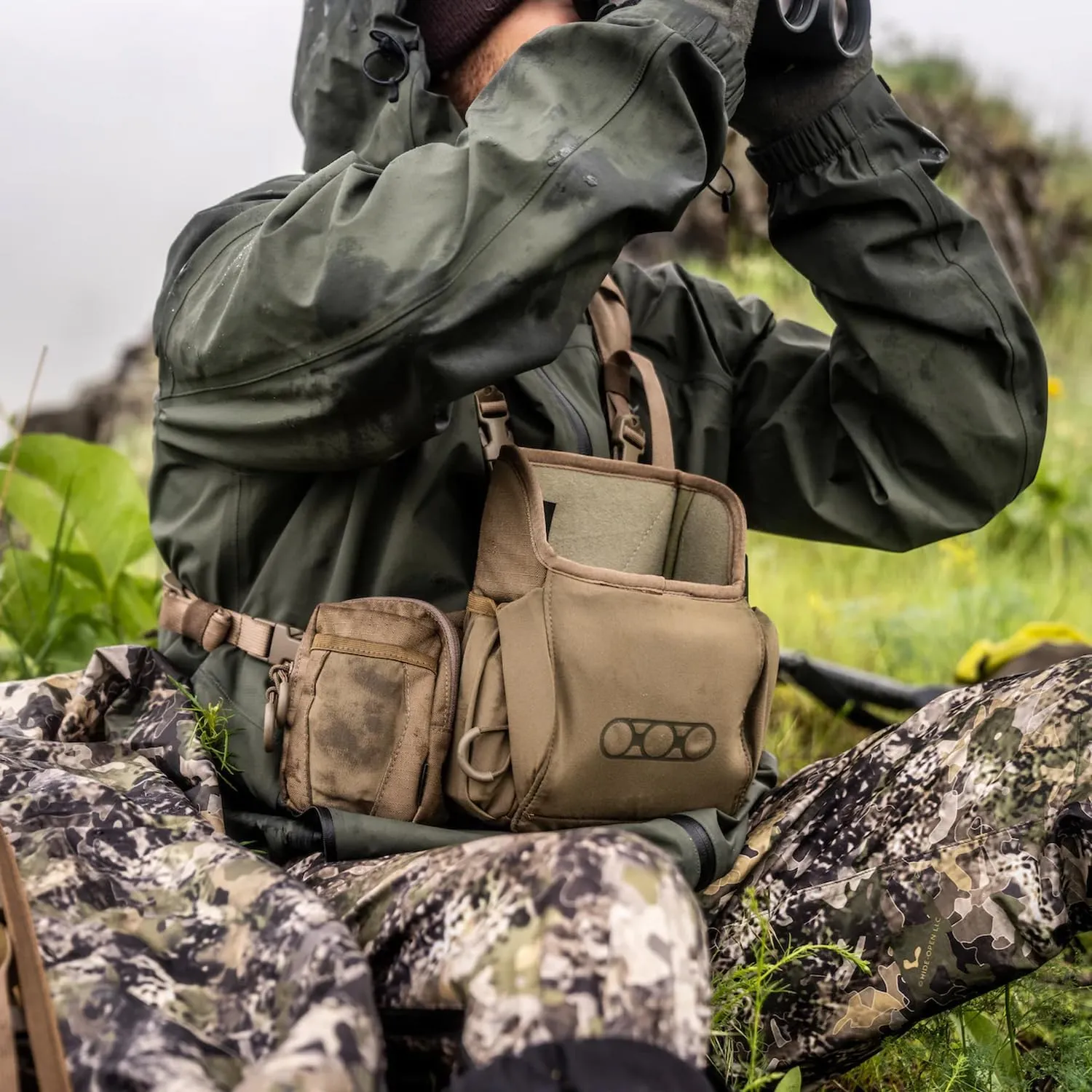 Eberlestock Recon Modular Bino Pack - Advanced Binocular Harness System with Customizable Attachments - Mountain - Small