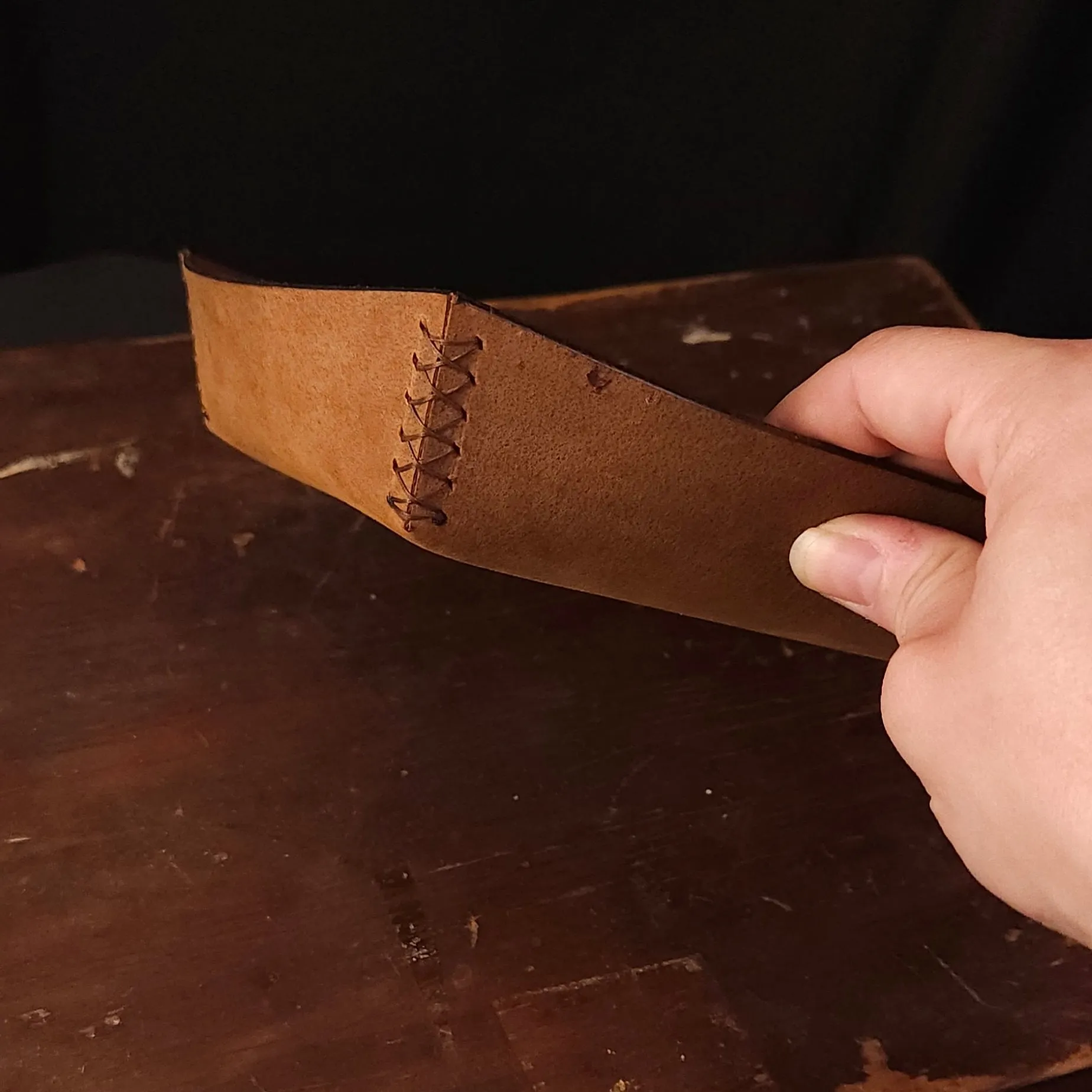 EDC Dump Tray Water Buffalo. Brown Stitch. 88