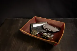 EDC Dump Tray Water Buffalo. Red Stitch. #9