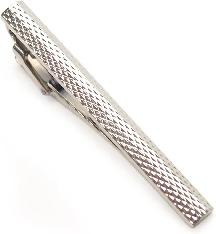 EDH21w203 DUJSF3102K TIEBAR FACETED DIAM.PAT. PP, Silver, F, cloth Polypropylene