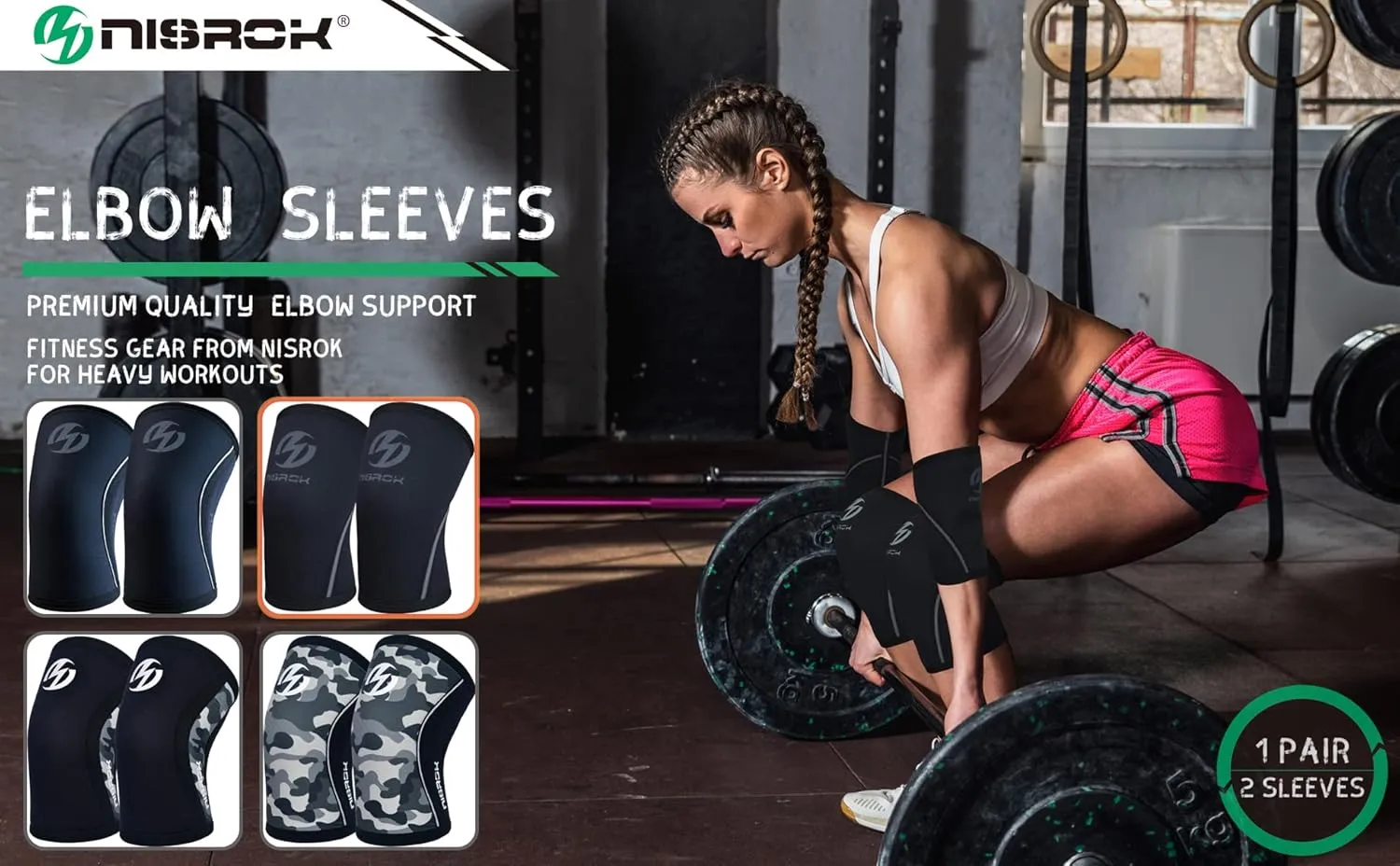 Elbow Sleeves (Pair),Support for Cross Training,Weightlifting,Powerlifting,Basketball and Tennis,5mm Neoprene Compression Brace for Both Women and Men(XX-Large)