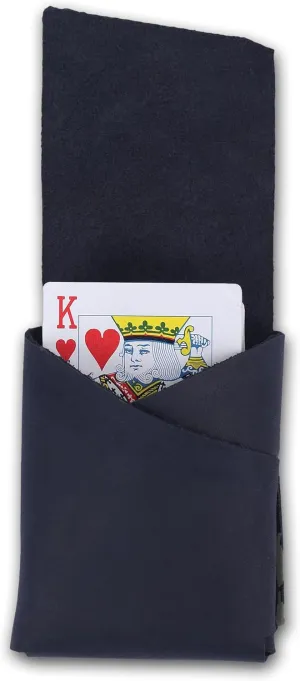 Elegant Full-Grain Leather Playing Card Holder - Handcrafted, Secure Playing Card Case - Ideal for Poker, Bridge - Stylish Travel Accessory (Blue)