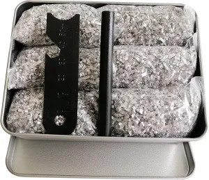 Emergency Fire Starter 3.15" Ferro Rod Striker Magnesium 6 Bags Waterproof Tin Box for Camping Hiking Bushcraft Backpacking Outdoor Survival Bug Out Bag Prepareness