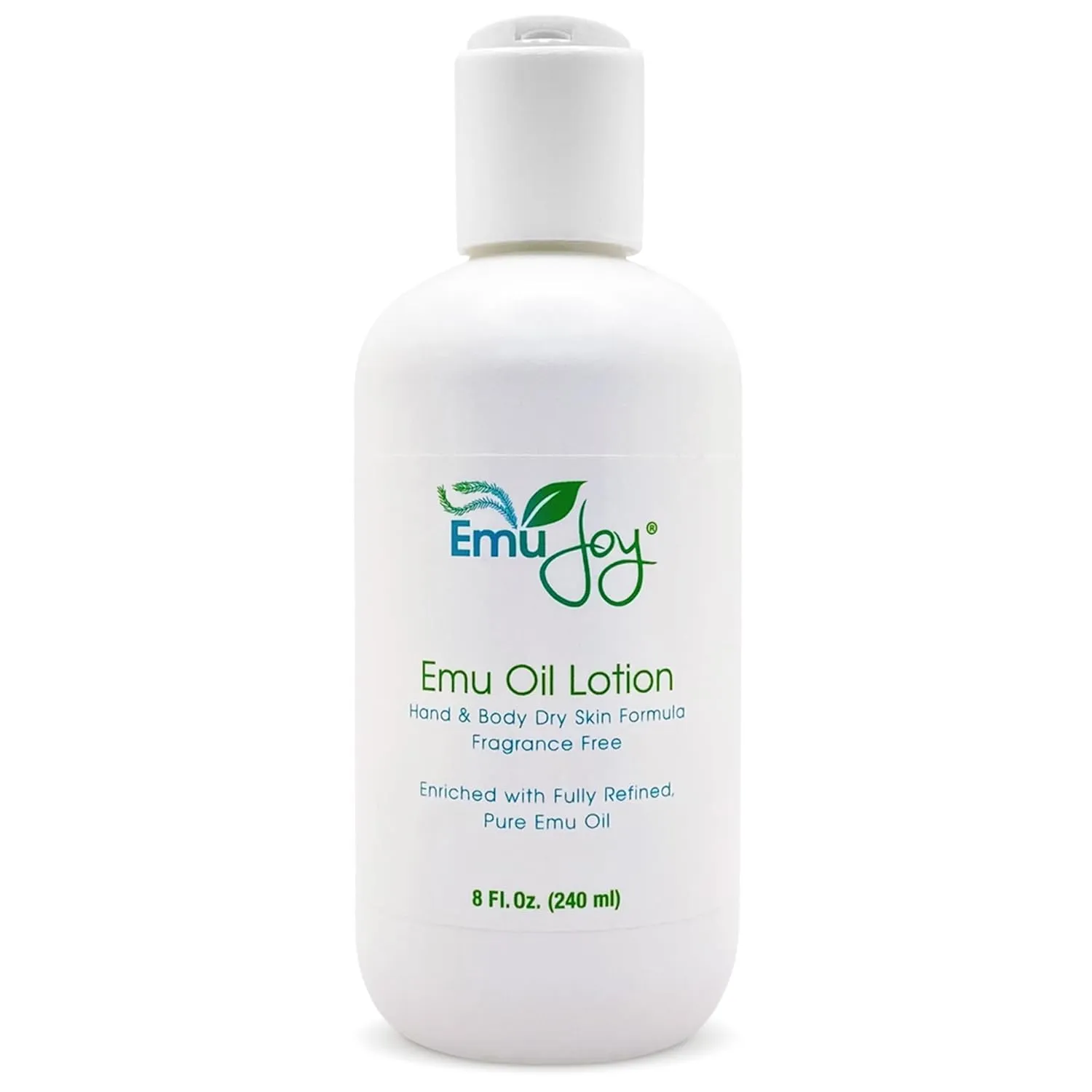 Emu Oil Infused Hand Lotion – Deep Moisturizing Cream for Dry & Cracked Hands Skin Relief – Perfect for Women, Men, and Travel | Natural Lotion with Shea Butter and Natural Oils - 8 oz