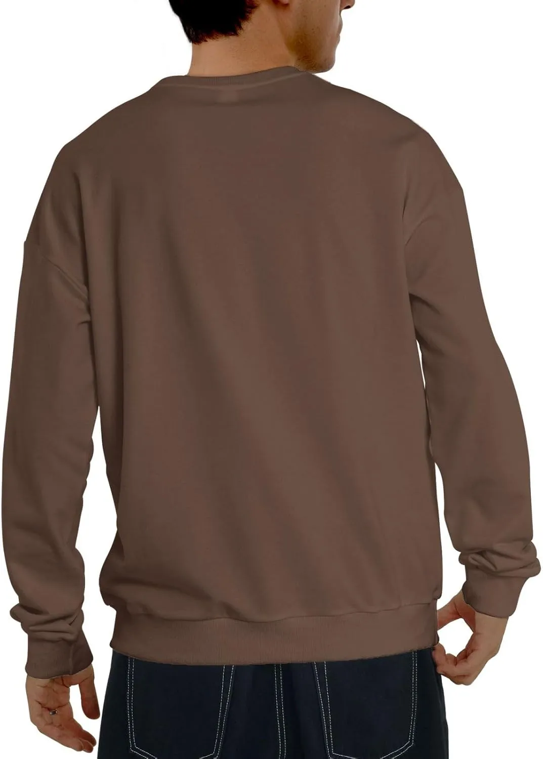 End Trail Native American Indian Warrior Mans Fleece Crewneck Hoodie Hooded
