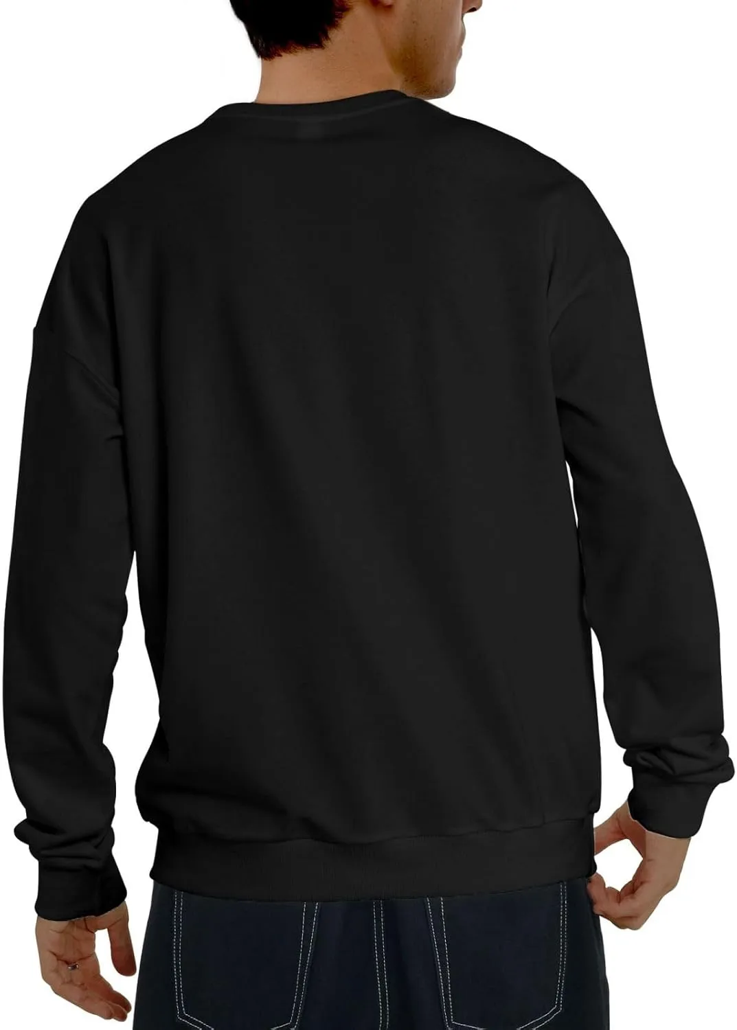 End Trail Native American Indian Warrior Mans Fleece Crewneck Hoodie Hooded