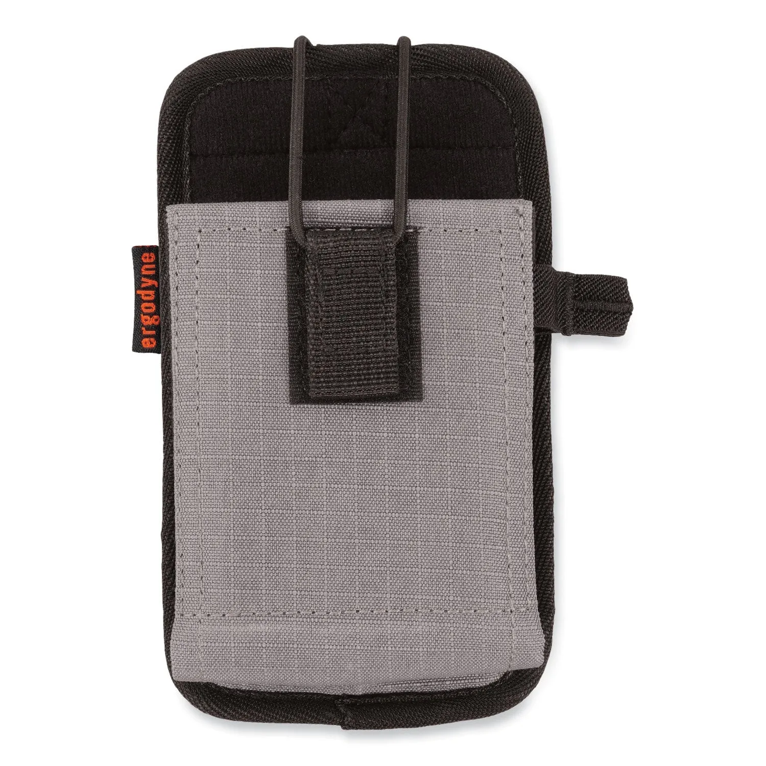 ergodyne® Squids 5544 Phone Style Scanner Holster with Belt Clip and Loops, 1 Compartment, 3.75 x 1.25 x 6.5, Gray