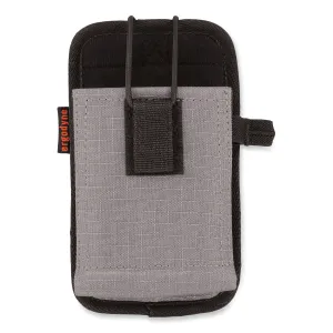 ergodyne® Squids 5544 Phone Style Scanner Holster with Belt Clip and Loops, 1 Compartment, 3.75 x 1.25 x 6.5, Gray