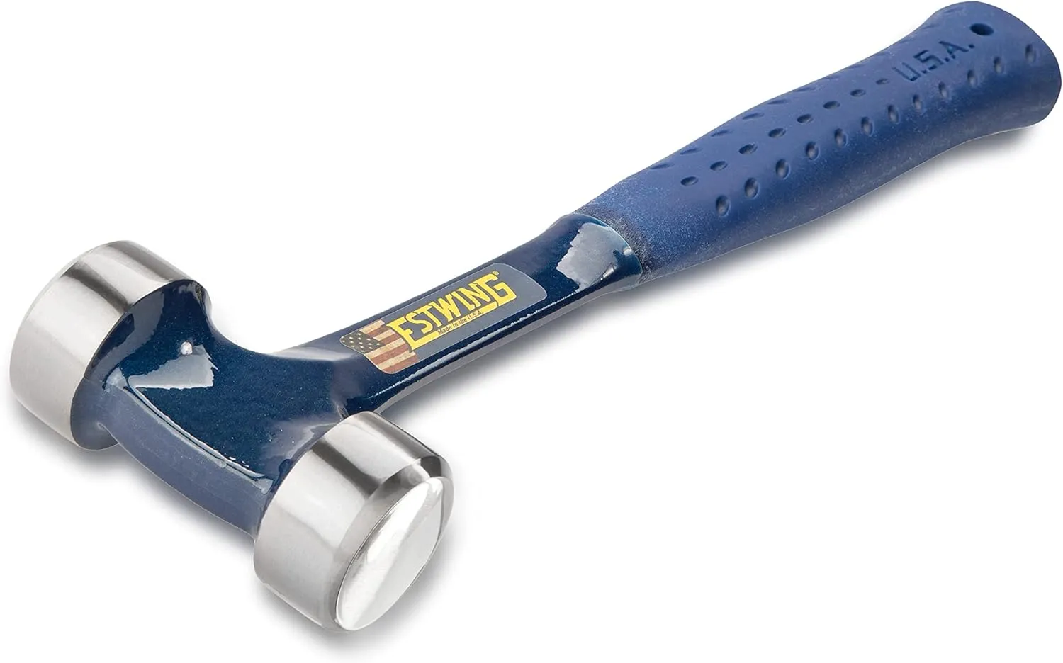 Estwing Lineman's Hammer - 40 oz Electrical Utility Tool with Smooth Face & Shock Reduction Grip - E3-40L , Blue