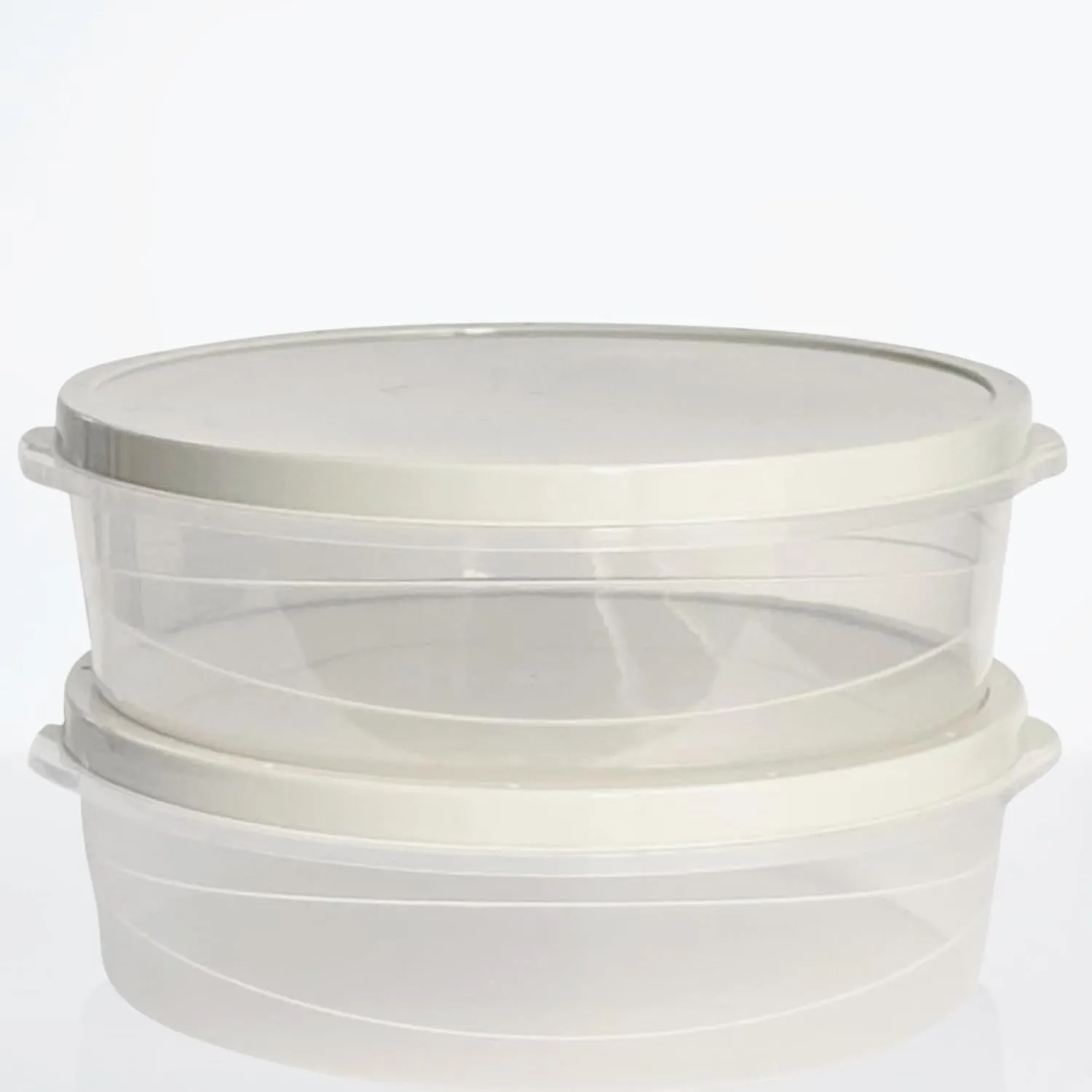 Evelots 2-Pack 10-Inch Airtight Food Storage Container with Lid - Portable Carrier for Pies, Cakes, Cupcakes & More - BPA-Free Clear Plastic - Secure & Easy Transport