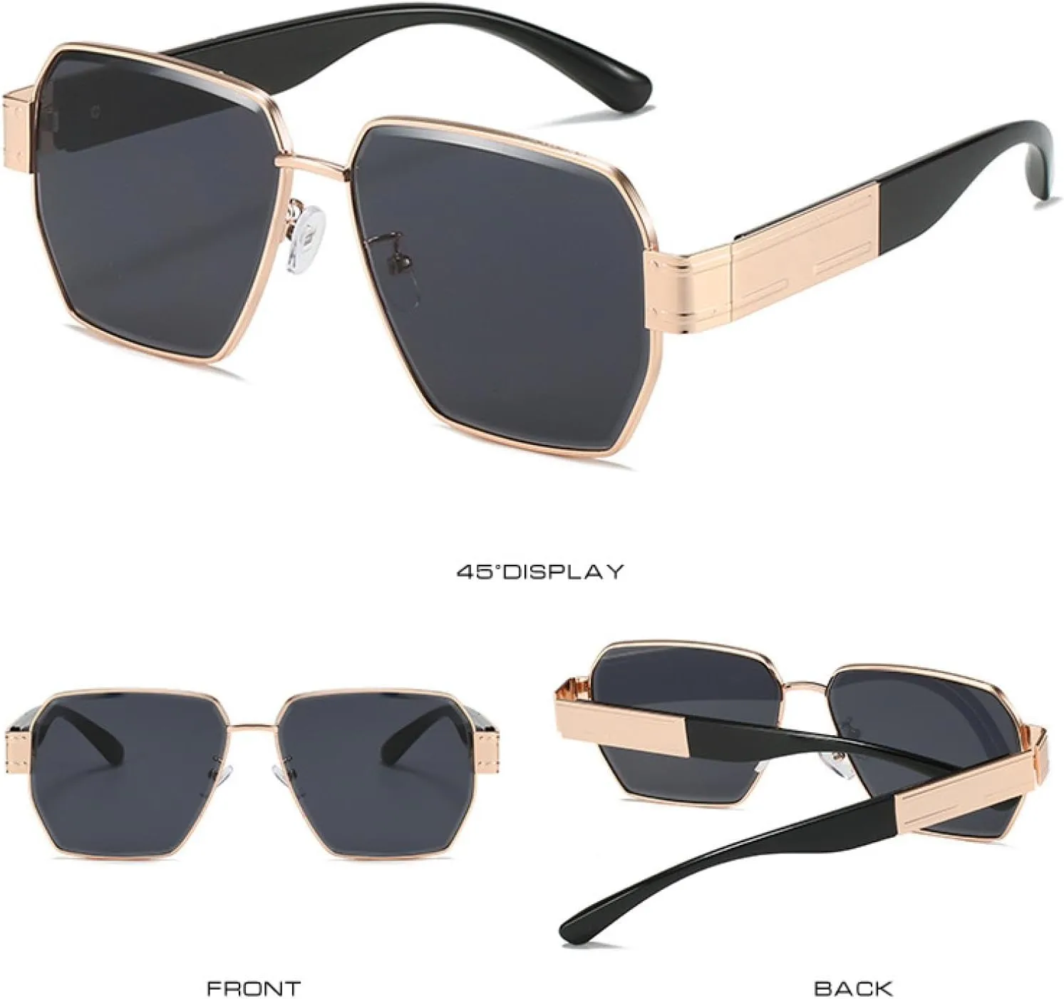 Fashion Metal Sunglasses Women Men Vintage Classic Eyeglasses Travel Driving Shades Uv400