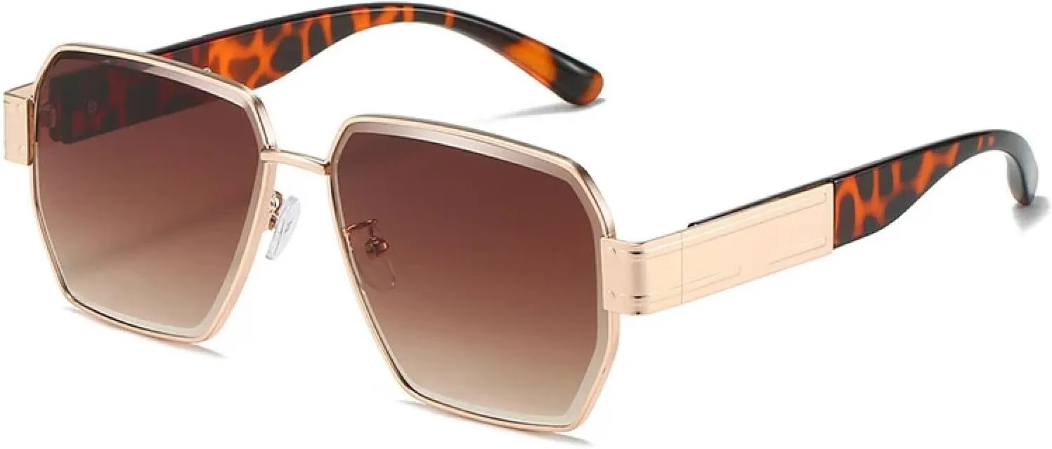 Fashion Metal Sunglasses Women Men Vintage Classic Eyeglasses Travel Driving Shades Uv400