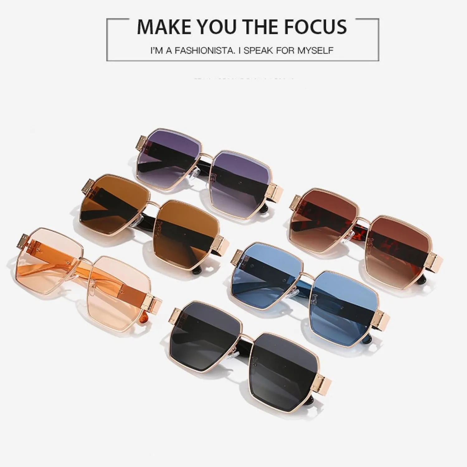 Fashion Metal Sunglasses Women Men Vintage Classic Eyeglasses Travel Driving Shades Uv400