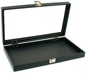 FindingKing Glass Top Jewelry Pocket Watch Display Travel Case Box