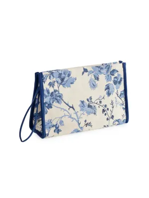 Fiorella Zip Pouch Blue
