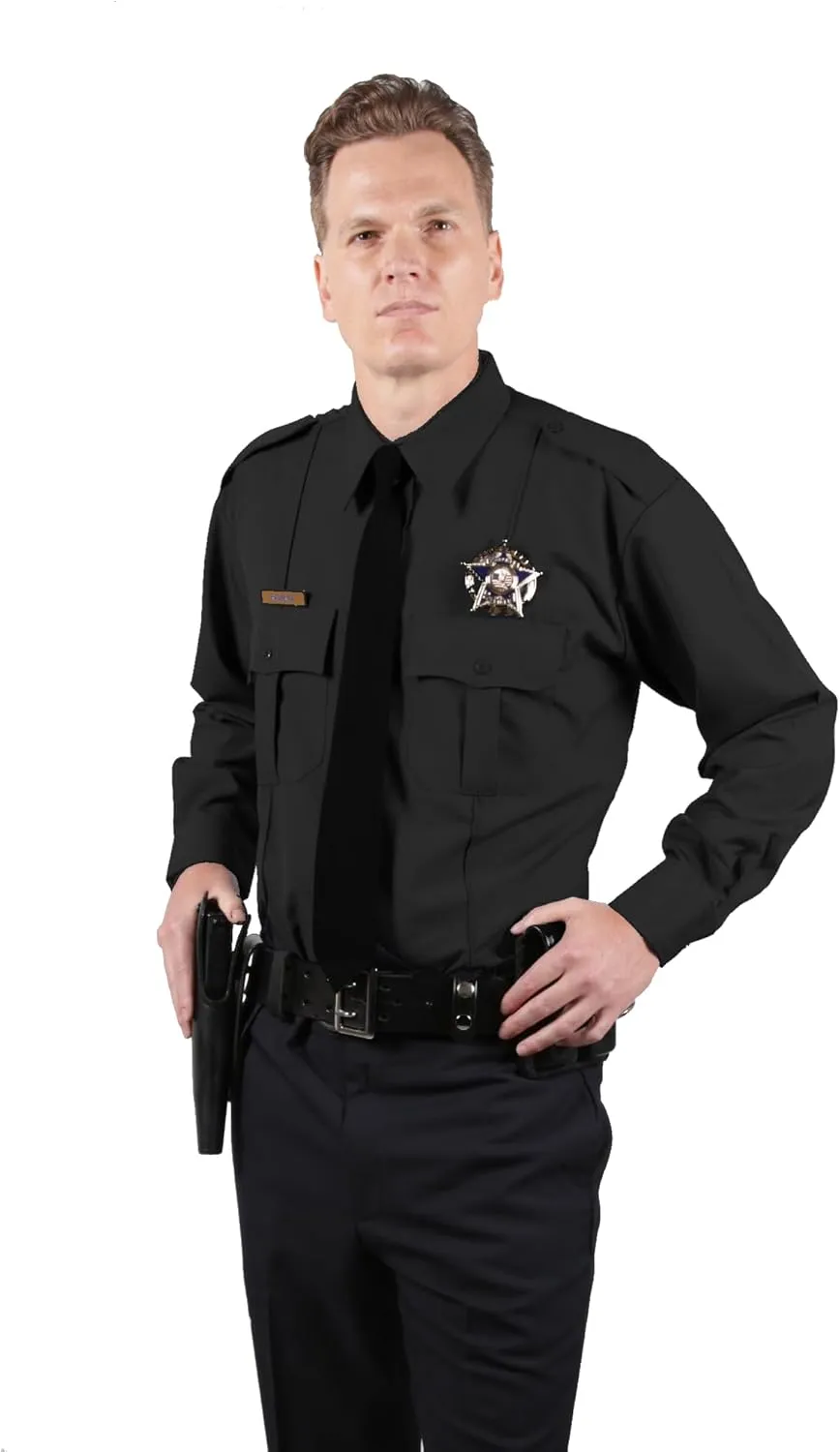 First Class Men's Poly Rayon Short Sleeve Uniform Shirts - Tactical Combat Work Utility and Safety Security Shirt