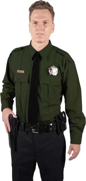 First Class Men's Poly Rayon Short Sleeve Uniform Shirts - Tactical Combat Work Utility and Safety Security Shirt