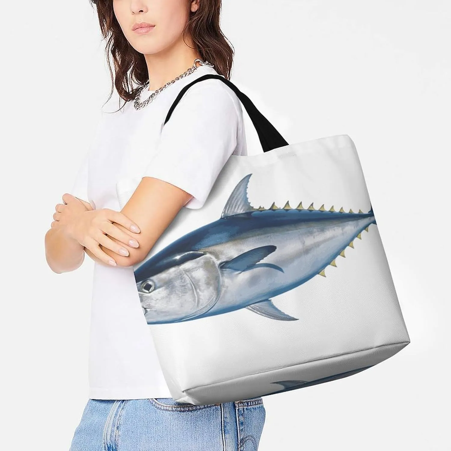 Foldable Grocery Bag Reusable Shopping Bag Cartoon Flamingo Tote Bag Casual Handbags for Work Shopping