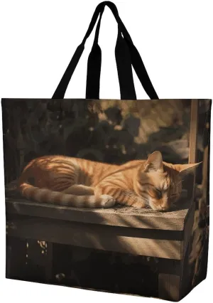 Foldable Grocery Bag Reusable Shopping Bag Retro Canada Flag Tote Bag Casual Handbags for Work Shopping