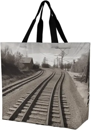 Foldable Grocery Bag Reusable Shopping Bag USA Flag Tote Bag Casual Handbags for Work Shopping