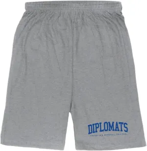 Franklin & Marshall Diplomats Game Day Shorts - Heather Grey, Medium