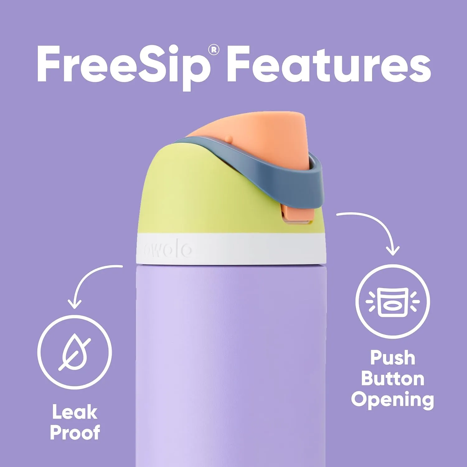 FreeSip Insulated Stainless Steel Water Bottle with Straw for Sports, Travel, and School BPA-Free Sports Water Bottle, 24 oz, Camo Cool