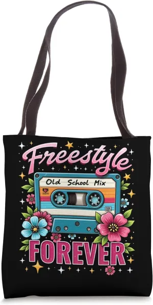 Freestyle Forever Old School Mix Cassette Vibes Tote Bag