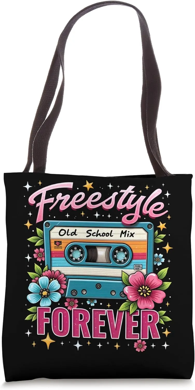Freestyle Forever Old School Mix Cassette Vibes Tote Bag