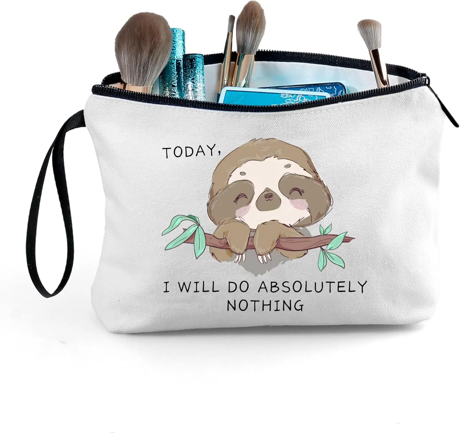 Friend Gifts for Women & Teen Girls - Sloth Cosmetic Make Up Bag & Funny Gifts for Christmas
