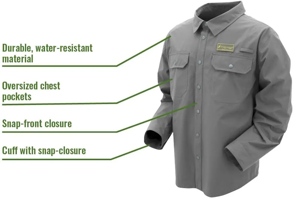 Frogg Toggs Pilot Jac Shirt, Water-Resistant Work Shirt
